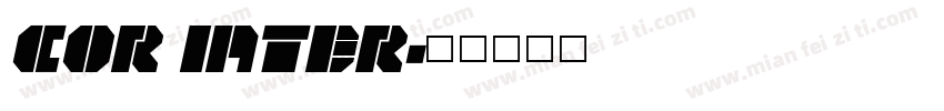COR INTER字体转换